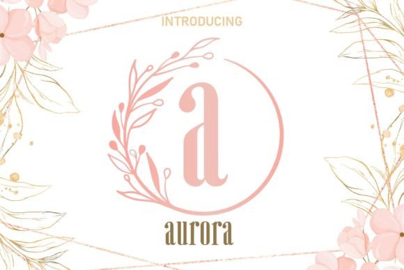 Aurora Leaf Circle Monogram: A Decorative Font That Feels Like a Hand-Touched Secret