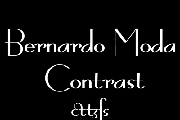 Bernardo Moda Contrast: A Clean, Confident Sans Serif Font for Small Business Branding