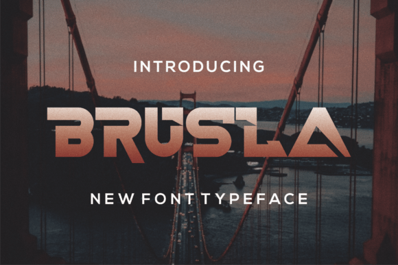 Brusla: A Bold, Modern Slab Serif Font for Small Business Branding
