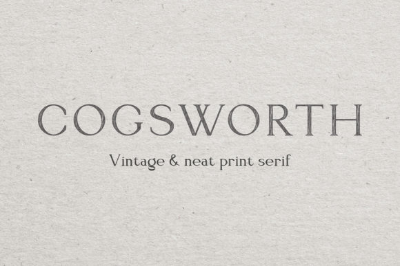 Cogsworth: A Timeless Serif for Branding and Design