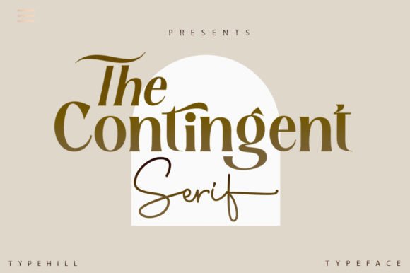 Contingent Duo: A Modern Serif + Script Font Pair for Campaign Design