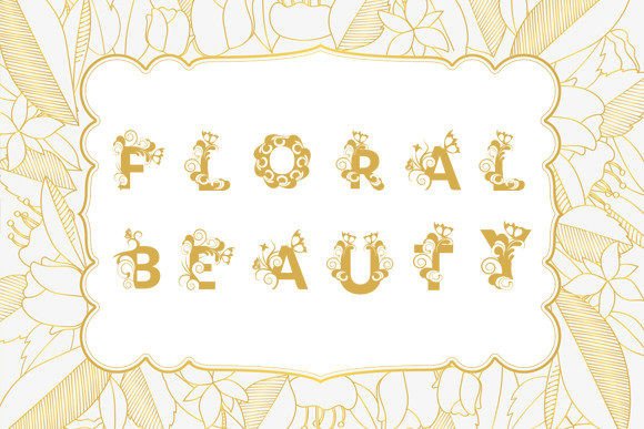 Floral Beauty: A Decorative Font That Elevates Your Brand