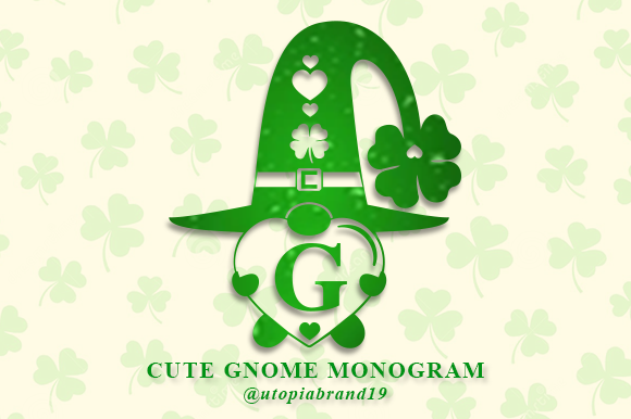 Font Choice That Speaks Volumes: Cute Gnome Monogram in Action