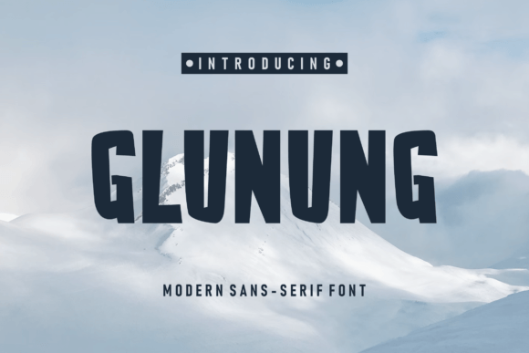 Glunung: A Modern Sans Serif for Polished Digital Branding