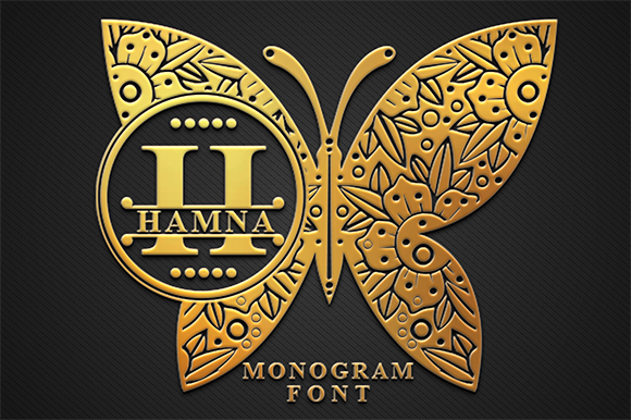 Hamna Monogram: A Timeless Font for Handmade Crafters