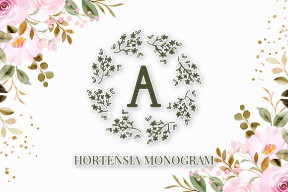 Hortensia: A Floral Dingbat Font That Elevates Campaign Visuals