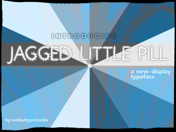 Jagged Little Pill: A Decorative Font for Digital Design