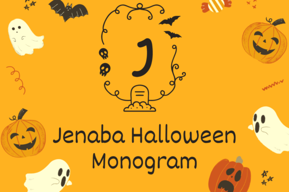 Jenaba Halloween Monogram: A Spooky Decorative Font Review