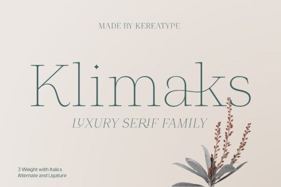 Klimaks: The Serif Font That Elevates Your Brand’s Visual Voice