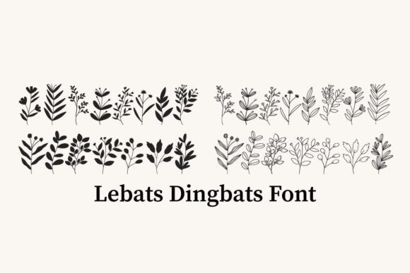 Lebats: A Botanical Dingbats Font That Elevates Your Brand