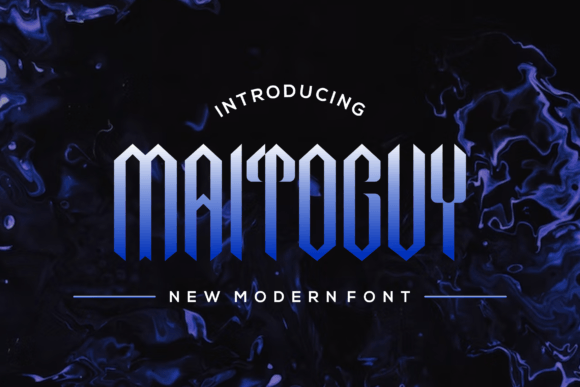 Maitoguy: A Refined Blackletter Font for Modern Brand Identity