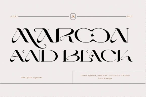 Maroon and Black Serif Font for Small Business Branding