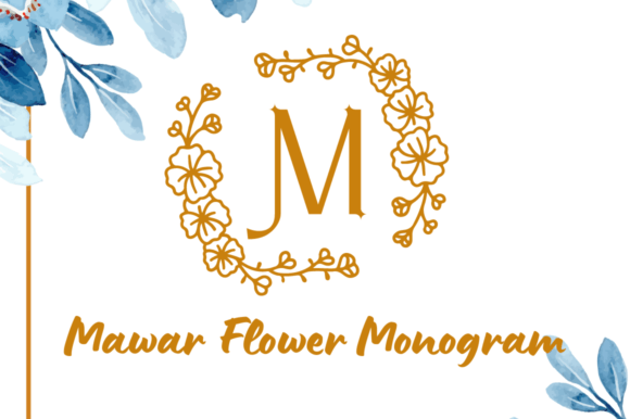 Mawar Flower Monogram: A Decorative Font That Elevates Campaign Visuals