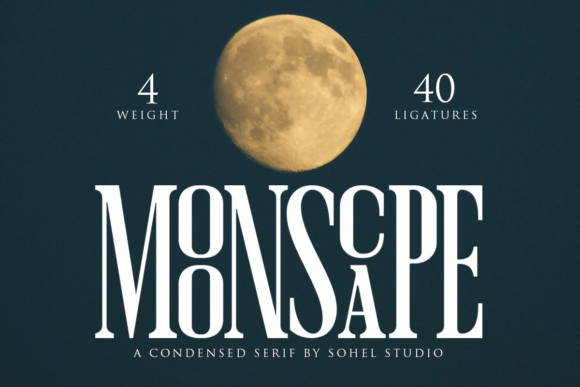 Moonscape: A Bold Vintage Serif Font for Digital Branding