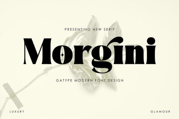 Morgini: A Modern Serif Font for Digital Design