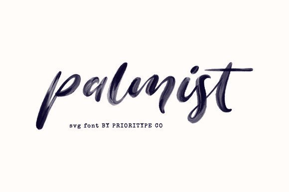 Palmist: A Paint-Textured Script Font for Digital Branding