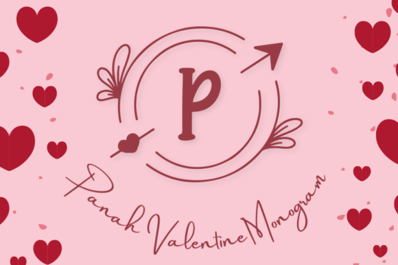 Panah Valentine Monogram: A Delightful Decorative Font for Warm, Intimate Branding