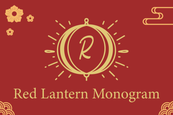 Red Lantern Monogram: A Thoughtful Display Typeface for Meaningful Moments