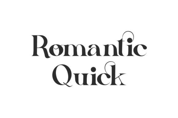 Romantic Quick: A Vintage Serif Font That Elevates Digital Branding